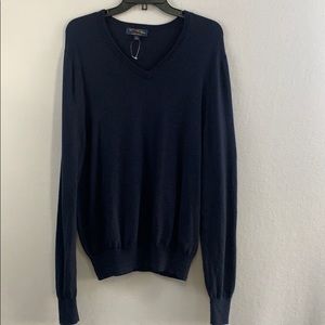 New. Brook brothers blue sweater v-neck